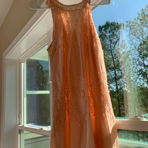 Peach dress
